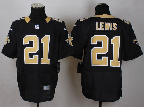 Nike New Orleans Saints 21 Keenan Lewis Black Team Color NFL Elite Jersey