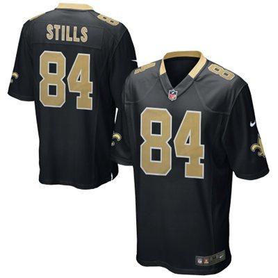 Nike New Orleans Saints 84 Kenny Stills Black Game Jersey