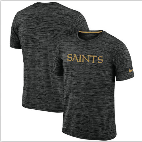 Nike New Orleans Saints Black Velocity Performance T-Shirt