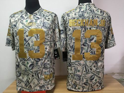 Nike New York Giants #13 Odell Beckham Dollar Fashion Game jerseys