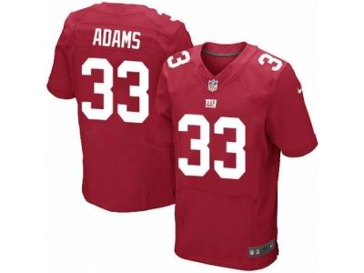 Nike New York Giants #33 Andrew Adams Elite Red Jersey