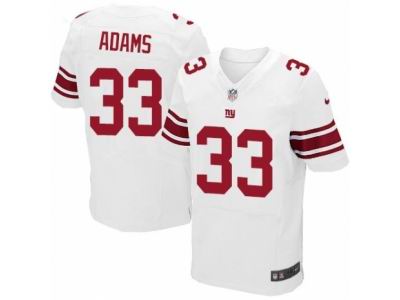 Nike New York Giants #33 Andrew Adams Elite White NFL Jersey
