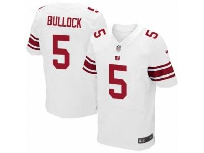Nike New York Giants #5 Randy Bullock Elite White NFL Jersey