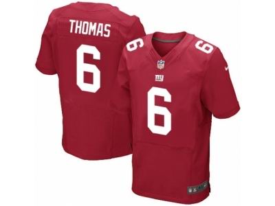 Nike New York Giants #6 Logan Thomas Elite Red Jersey