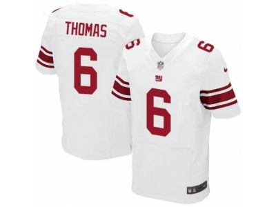 Nike New York Giants #6 Logan Thomas Elite White NFL Jersey