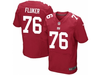 Nike New York Giants #76 D.J. Fluker Elite Red Jersey