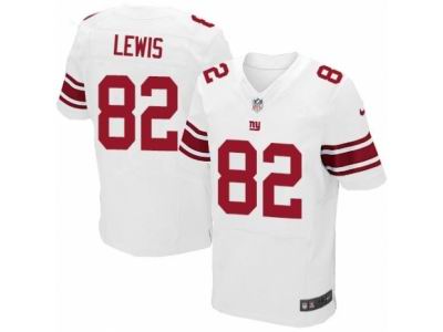 Nike New York Giants #82 Roger Lewis Elite White NFL Jersey