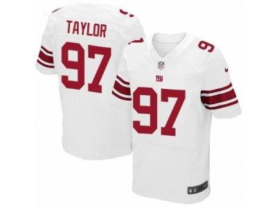 Nike New York Giants #97 Devin Taylor Elite White NFL Jersey