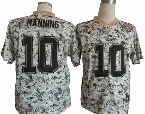 Nike New York Giants 10# Eli Manning 2013 Camo US.Mccuu Elite Jerseys