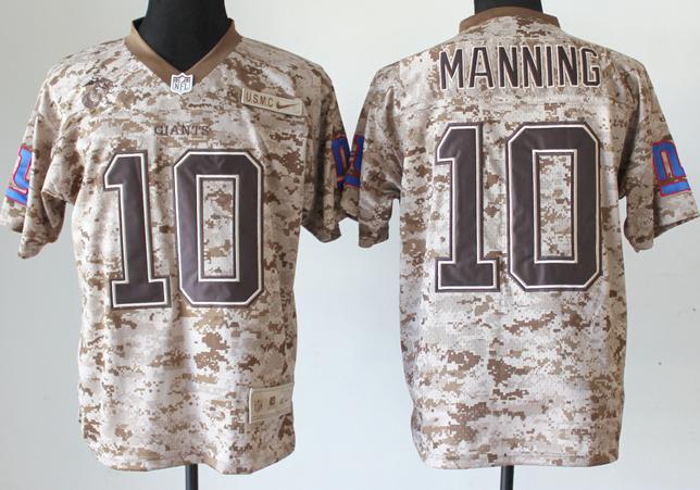 Nike New York Giants 10 Eli Manning Camo US Mccuu NFL Jerseys