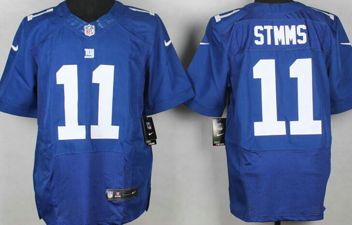 Nike New York Giants 11 SMITH Blue Elite NFL Jerseys