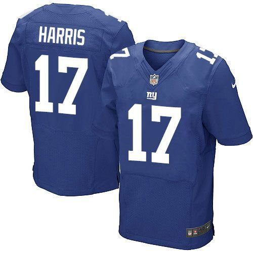 Nike New York Giants 17 Dwayne Harris Royal Blue Team Color NFL Elite Jersey