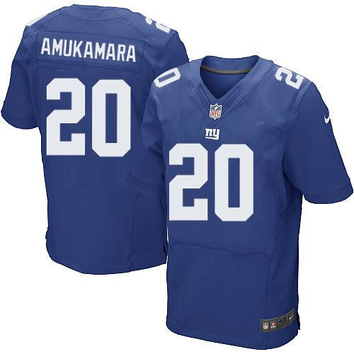 Nike New York Giants 20 Prince Amukamara Royal Blue Team Color NFL Elite Jersey