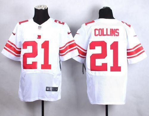 Nike New York Giants 21 Landon Collins White NFL Elite Jersey