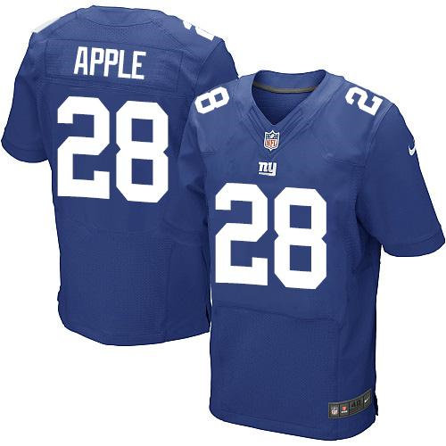 Nike New York Giants 28 Eli Apple Royal Blue Team Color NFL Elite Jersey