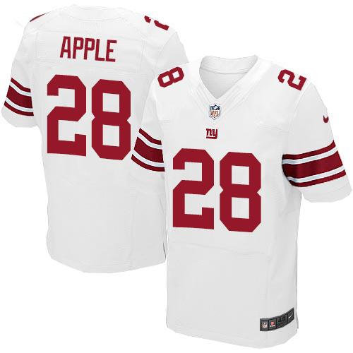 Nike New York Giants 28 Eli Apple White NFL Elite Jersey