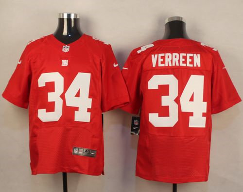 Nike New York Giants 34 Shane Vereen Red Alternate NFL Elite Jersey