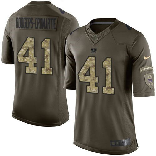 Nike New York Giants 41 Dominique Rodgers-Cromartie Green NFL Limited Salute to Service Jersey