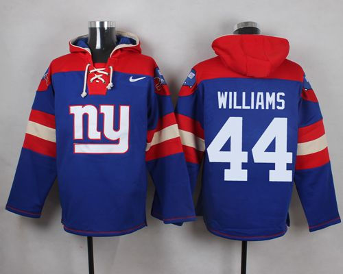 Nike New York Giants 44 Andre Williams Royal Blue Player Pullover NFL Hoodie