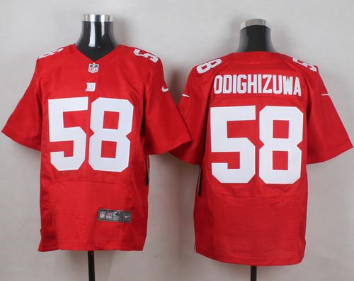 Nike New York Giants 58 Owa Odighizuwa Red Alternate NFL Elite Jersey