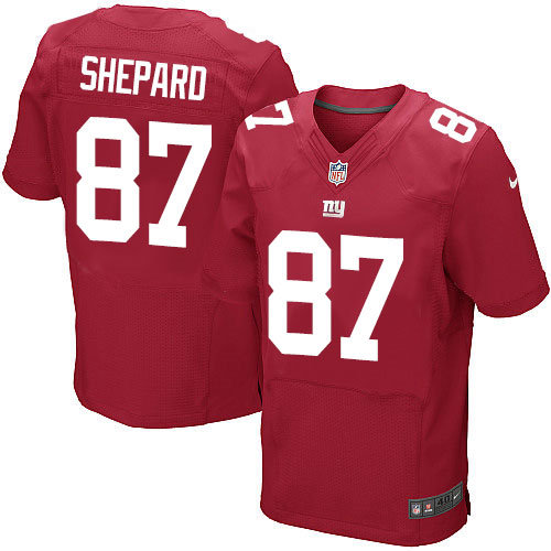 Nike New York Giants 87 Sterling Shepard Elite Red Alternate NFL Jersey