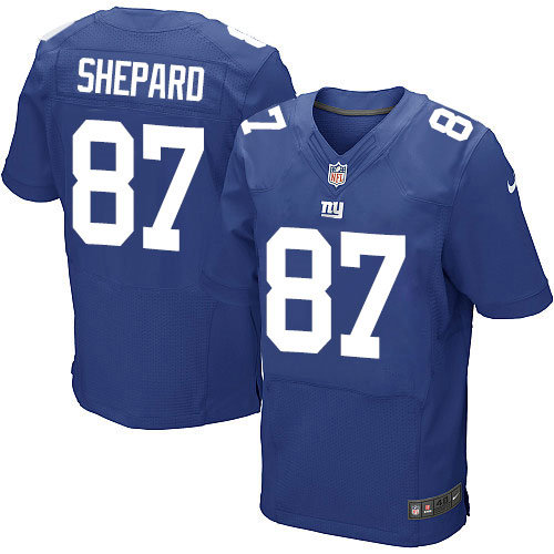 Nike New York Giants 87 Sterling Shepard Elite Royal Blue Team Color NFL Jersey