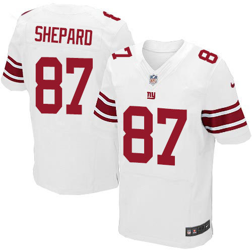 Nike New York Giants 87 Sterling Shepard Elite White NFL Jersey