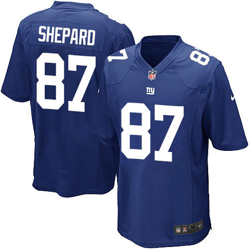 Nike New York Giants 87 Sterling Shepard Game Royal Blue Team Color NFL Jersey