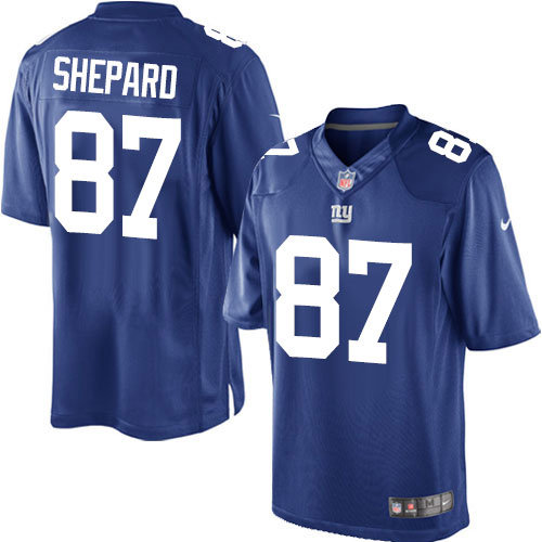 Nike New York Giants 87 Sterling Shepard Limited Royal Blue Team Color NFL Jersey