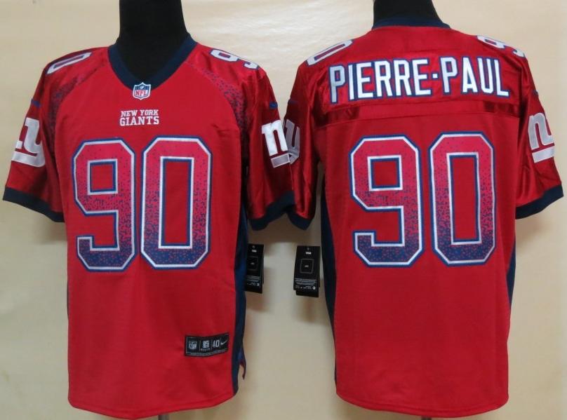 Nike New York Giants 90 Jason Pierre Paul Red Drift Fashion Elite NFL Jerseys