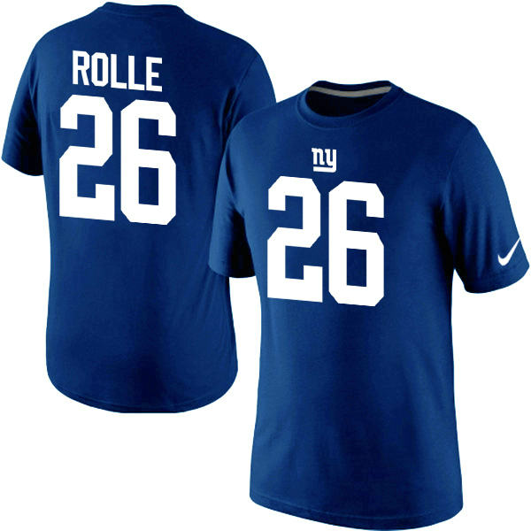 Nike New York Giants Antrel Rolle Pride Name & Number T-Shirt Blue