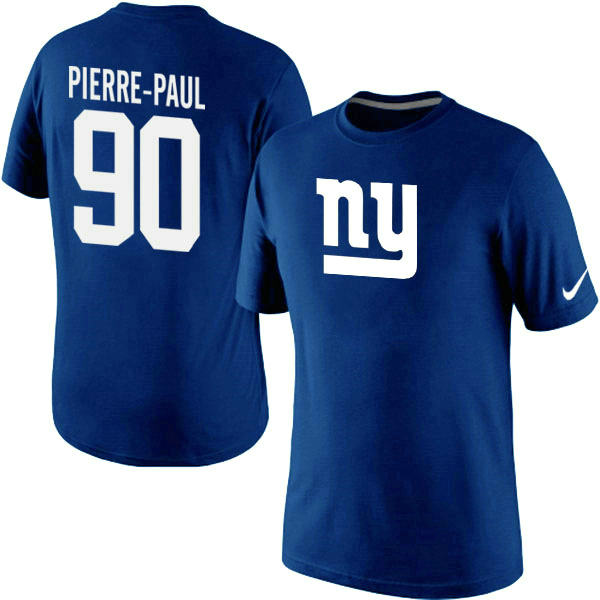 Nike New York Giants Jason Pierre-Paul Name & Number T-Shirt Blue