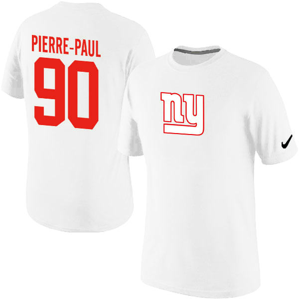 Nike New York Giants Jason Pierre-Paul Name & Number T-Shirt White