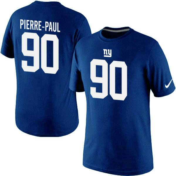 Nike New York Giants Jason Pierre-Paul Pride Name & Number T-Shirt Blue