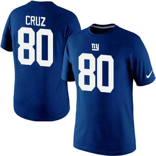 Nike New York Giants Victor Cruz Pride Name & Number T-Shirt Blue