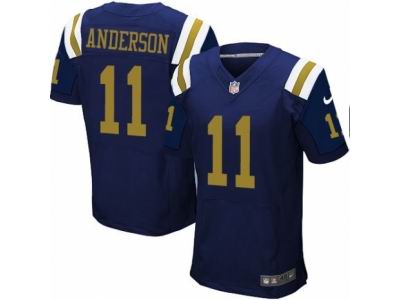 Nike New York Jets #11 Robby Anderson Elite Navy Blue Jersey