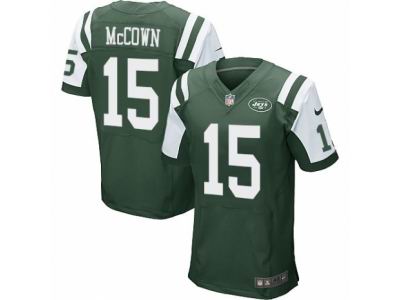 Nike New York Jets #15 Josh McCown Elite Green Jersey
