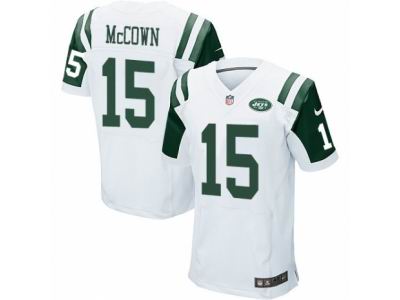 Nike New York Jets #15 Josh McCown Elite White NFL Jersey