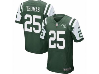 Nike New York Jets #25 Shamarko Thomas Elite Green Jersey