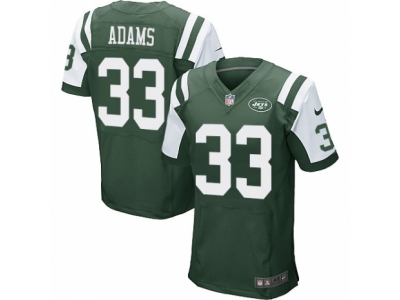 Nike New York Jets #33 Jamal Adams Elite Green Jersey