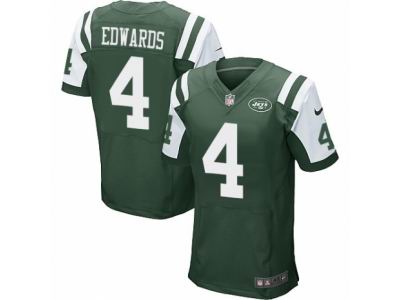 Nike New York Jets #4 Lac Edwards Elite Green Jersey