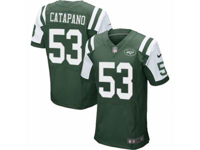 Nike New York Jets #53 Mike Catapano Elite Green Jersey