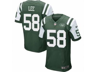 Nike New York Jets #58 Darron Lee Elite Green Jersey