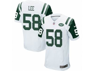 Nike New York Jets #58 Darron Lee Elite White NFL Jersey