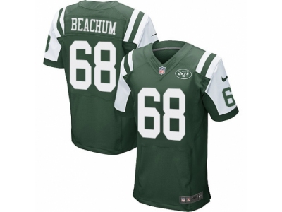 Nike New York Jets #68 Kelvin Beachum Elite Green Jersey