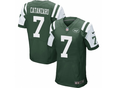 Nike New York Jets #7 Chandler Catanzaro Elite Green Jersey