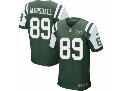 Nike New York Jets #89 Jalin Marshall Elite Green Jersey