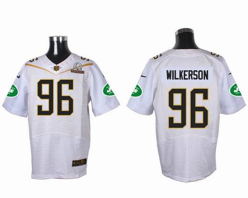 Nike New York Jets #96 Muhammad Wilkerson white 2016 Pro Bowl Elite Jersey