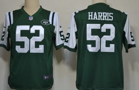 Nike New York Jets 52 David Harris Green Mens Game NFL Jersey