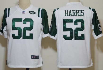Nike New York Jets 52 David Harris White Game Jersey